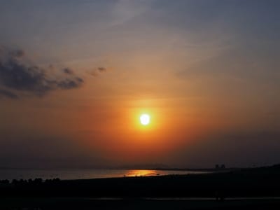 2023年4月1日の夕陽(鵠沼海岸)