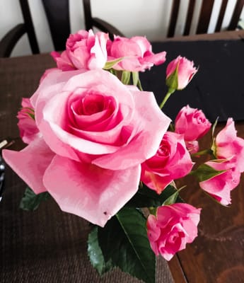 　　　薔薇　🌹「バラ花束 ピンク」🌹　ばら