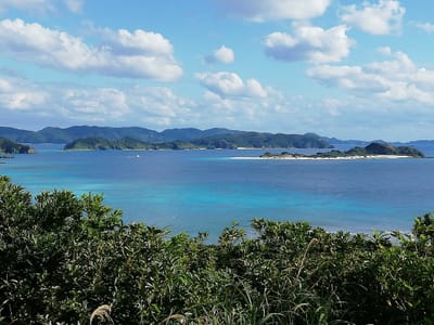 神の浜展望台 １ 座間味島  (慶良間諸島５島巡りツアー３日目)    2023年１月29日    