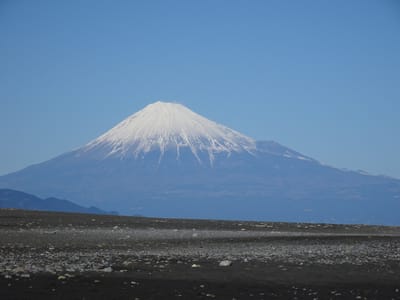 静岡、三保の松原からの富士山