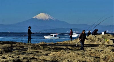 🗻 " 霊峰・富士山と、江の島 稚児ヶ淵"とのコラボ