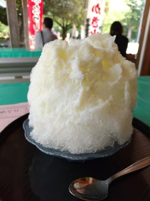 岡崎城下で食べた氷ミルクっ
