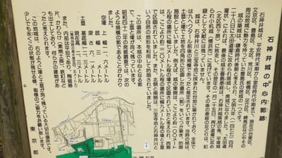 石神井城の解説板