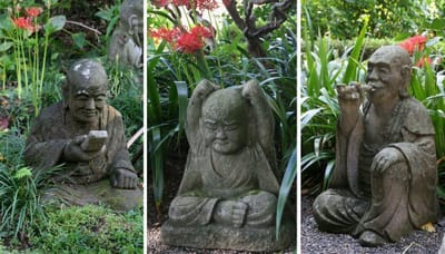 浄慶寺の羅漢さんと彼岸花 2