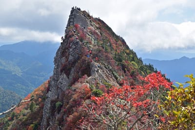 石鎚山・天狗岳の紅葉（2021年10月９日）