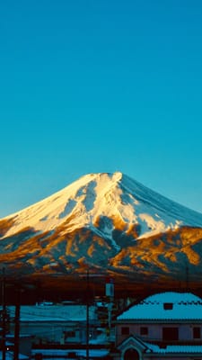 ある朝の富士山