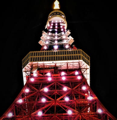 　<お気に入り写真>　 " 東京タワー、ライトアップ "