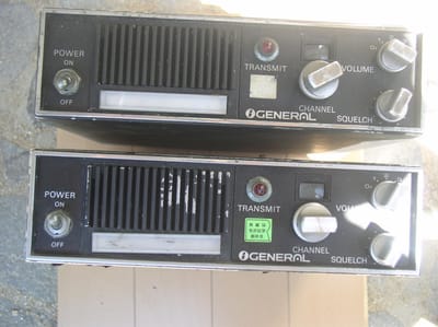 ゼネラル　VHF無線電話装置　ジャンク品　№325-1 -2