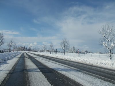 近所の雪景色