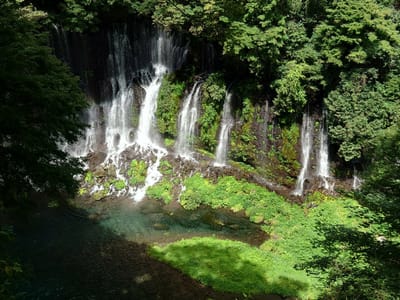 白糸の滝、音止の滝、陣馬の滝