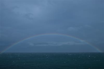 小旅行ー小樽湾に掛かる虹