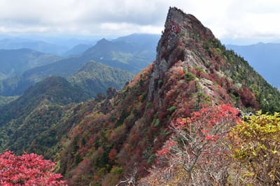石鎚山・天狗岳の紅葉（2021年10月９日）