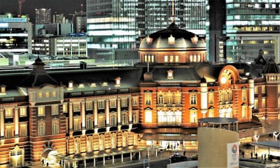 <お気に入り写真>　東京駅丸の内駅舎 全景ライト・アップ