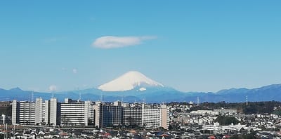 金団雲が掛かった富士山^^