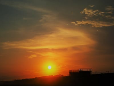 2022年7月2日の夕陽(鵠沼海岸)