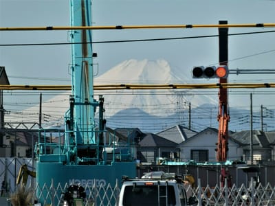 自宅300mから見た富士山