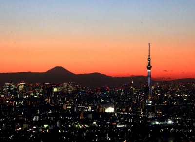 '19年 新年明けの富士山、東京スカイツリー、都心 3