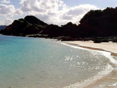 無人島(安室島)から神の浜へ  １  (慶良間諸島５島巡りツアー３日目)   2023年１月29日
