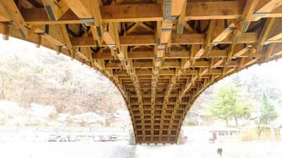 奈良井宿の大橋