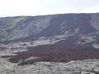 キラウェー火山の溶岩流