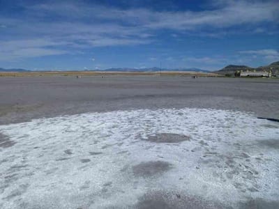 グレイトソルト湖、浜辺の塩
