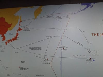 真珠湾攻撃した日本機動部隊の攻撃ルート説明