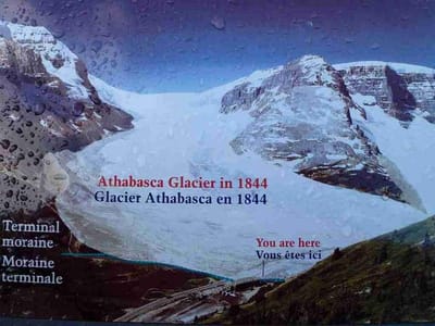 160年前の氷河の位置