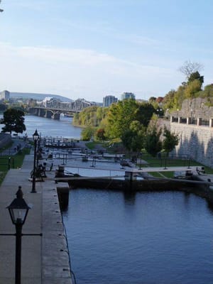 世界遺産「リドー運河」の水門