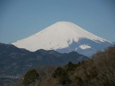 富士見塚から見た富士山