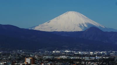 曽我山から見る富士山