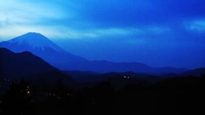 「富士山夕景」